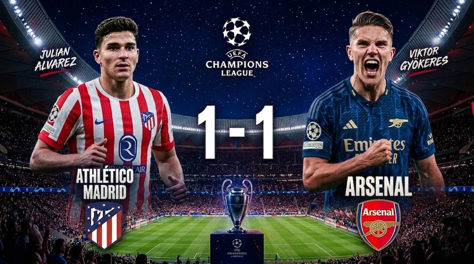 Ligue des champions : atleti et arsenal s&rsquo;affrontent pour une place en finale