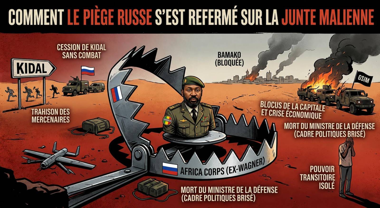 Le piège russe qui a précipité la chute des militaires maliens