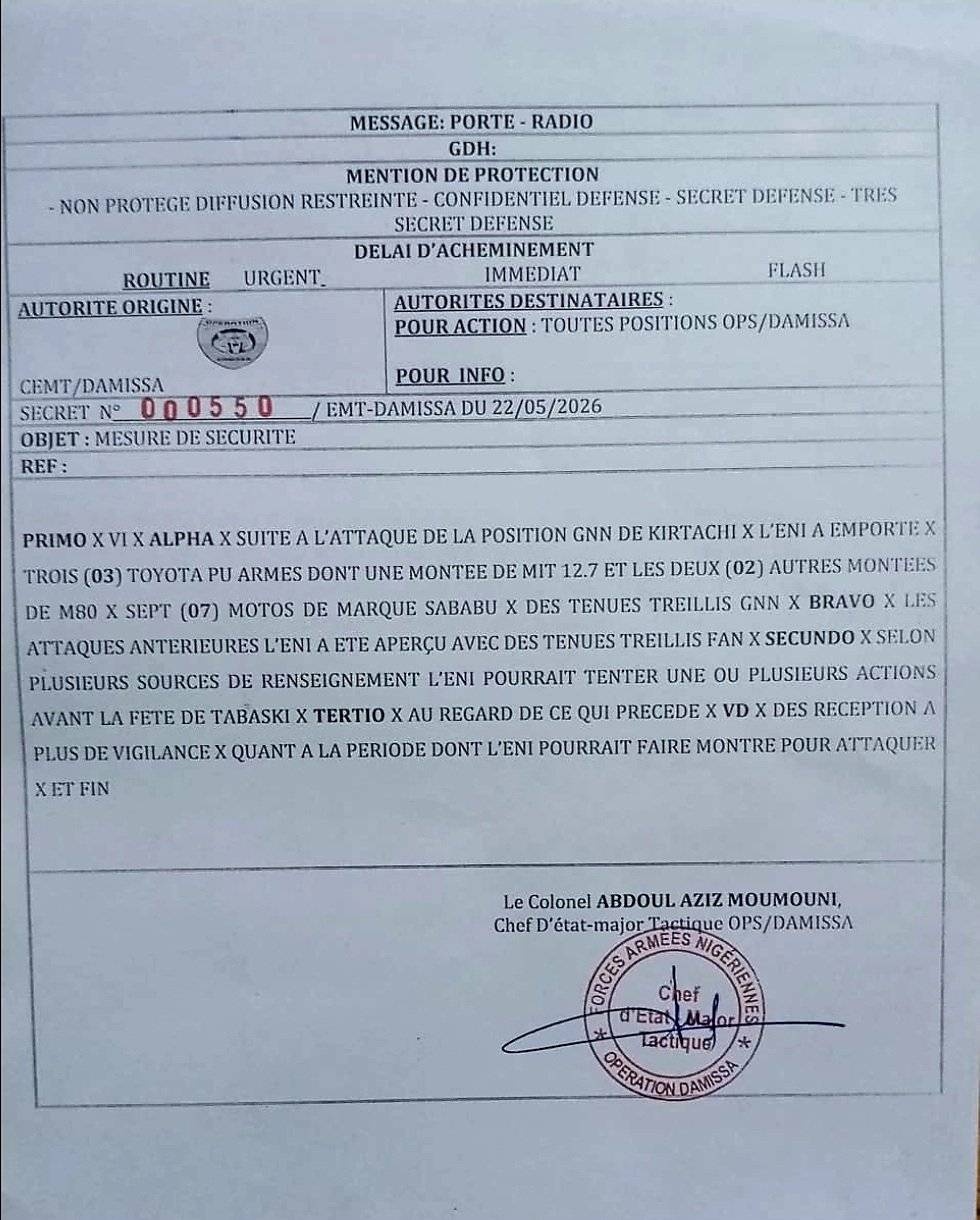 Niger : à kirtachi, l&rsquo;ampleur du butin volé au jnim révélée par un document militaire