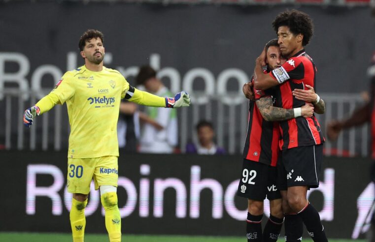 Nice conserve sa place en Ligue 1 après un barrage réussi face à Saint-Étienne
