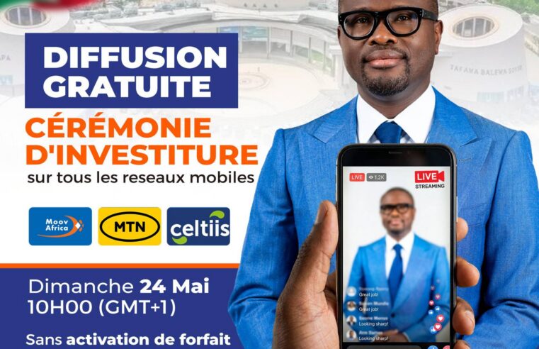 Cérémonie d&rsquo;investiture au Bénin : une diffusion gratuite et historique sur mobile