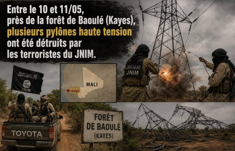 Mali : Bamako paralysée par les attaques du jnim sur les pylônes électriques