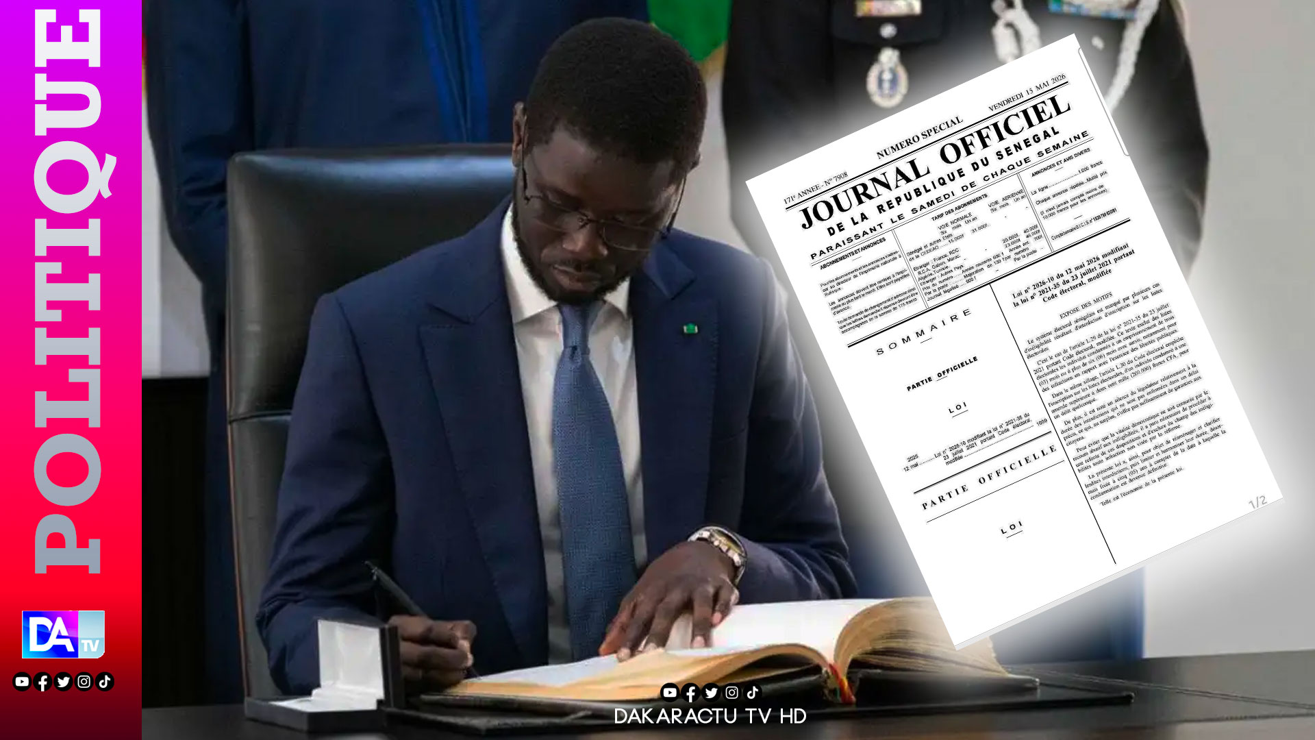 Diomaye Faye renforce l&rsquo;encadrement des règles d&rsquo;inéligibilité au Sénégal