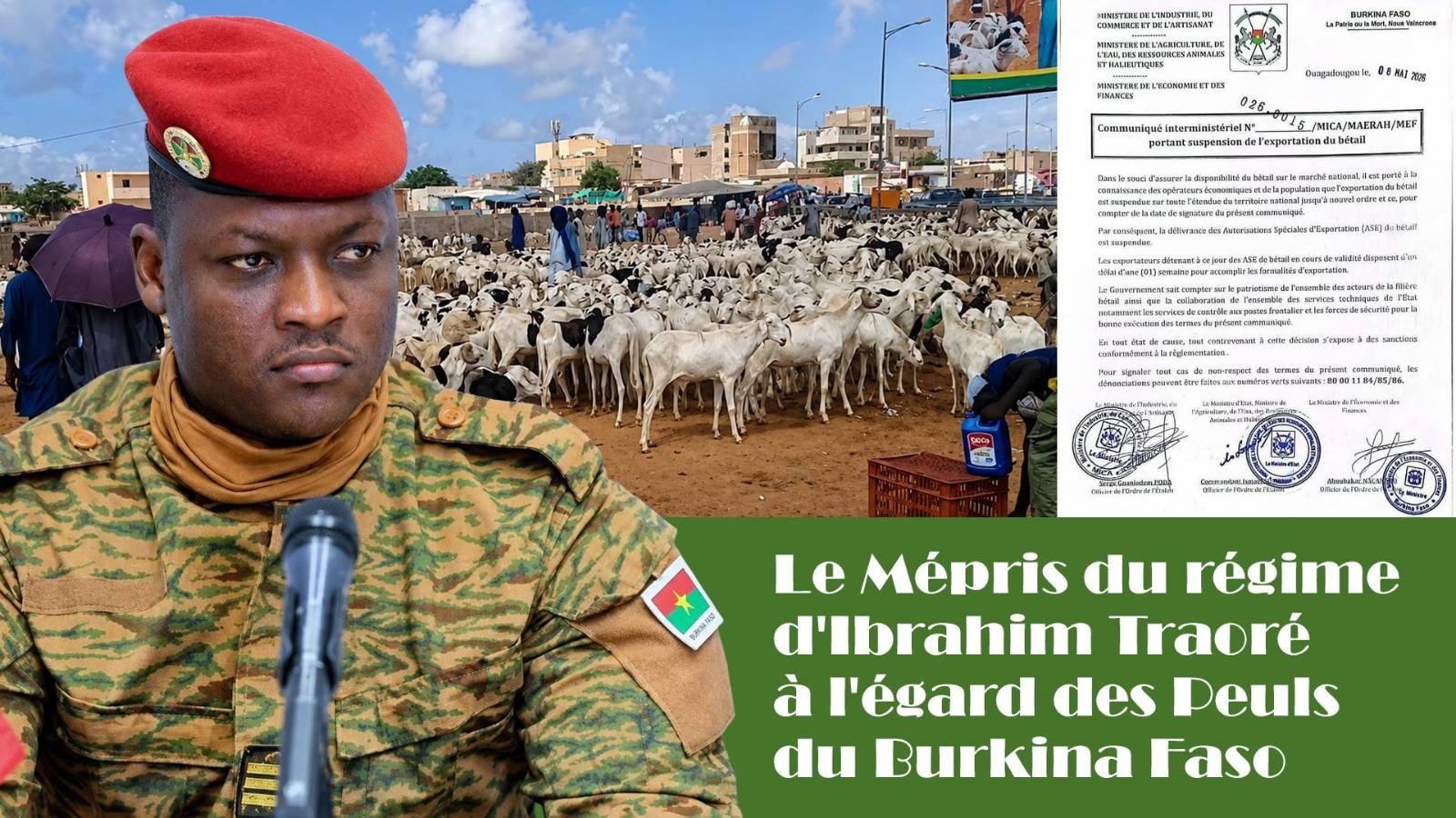 Burkina Faso : la communauté peule étranglée entre répression et asphyxie économique
