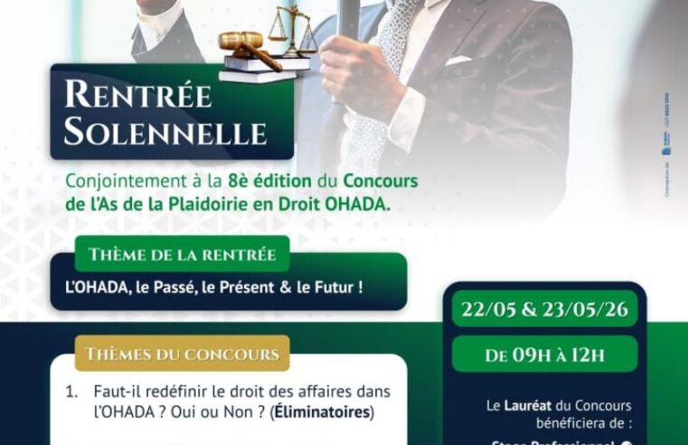 Niamey accueille la rentrée du Club OHADA UAM et le concours de plaidoirie 2026