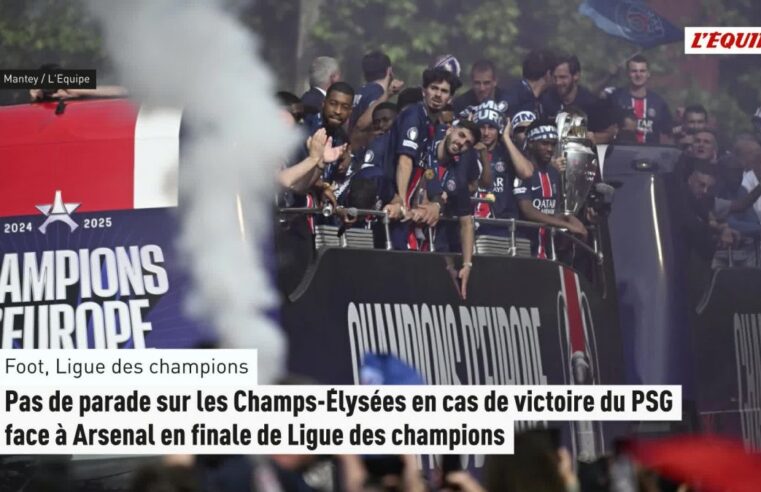 Pas de célébration parisienne si le psg remporte la ligue des champions