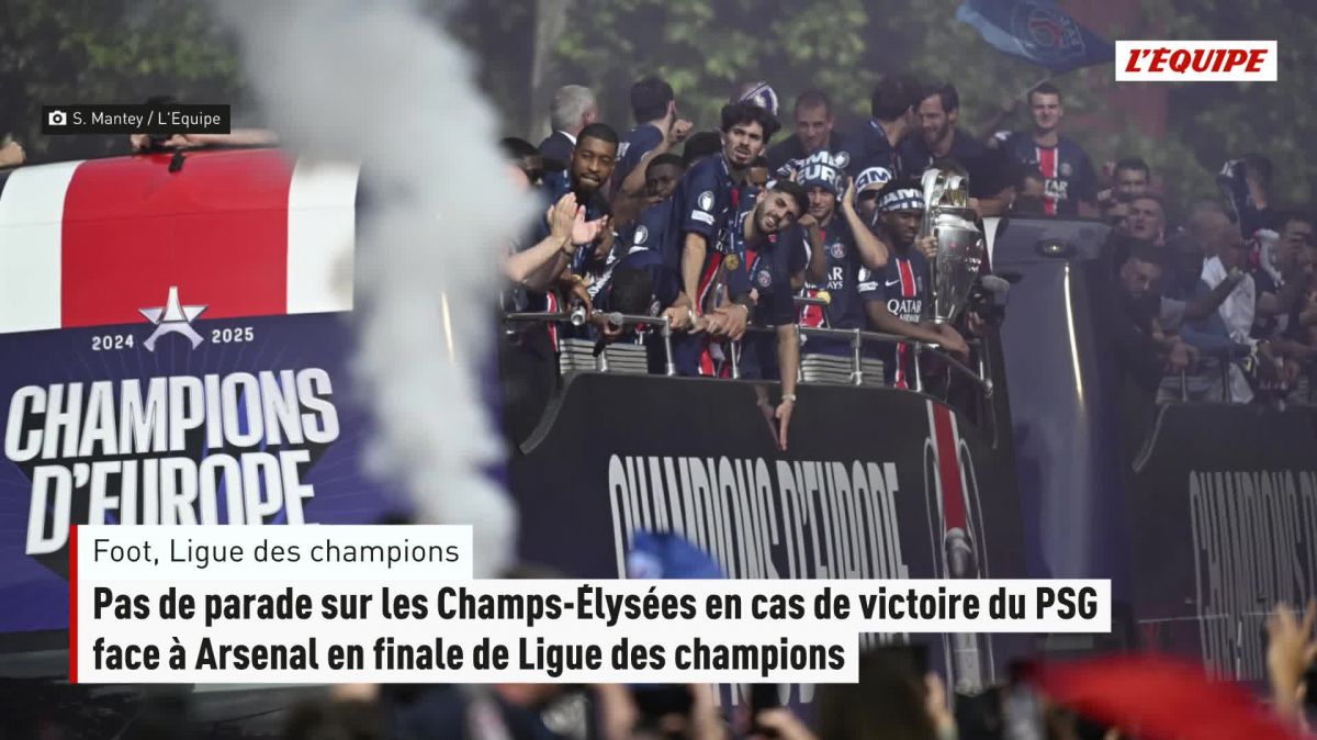 Pas de célébration parisienne si le psg remporte la ligue des champions