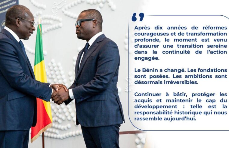Bénin : le président Talon tire sa révérence après dix ans de réformes audacieuses