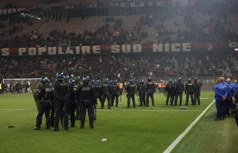 Nice condamné à jouer sans public après les incidents de nice-metz