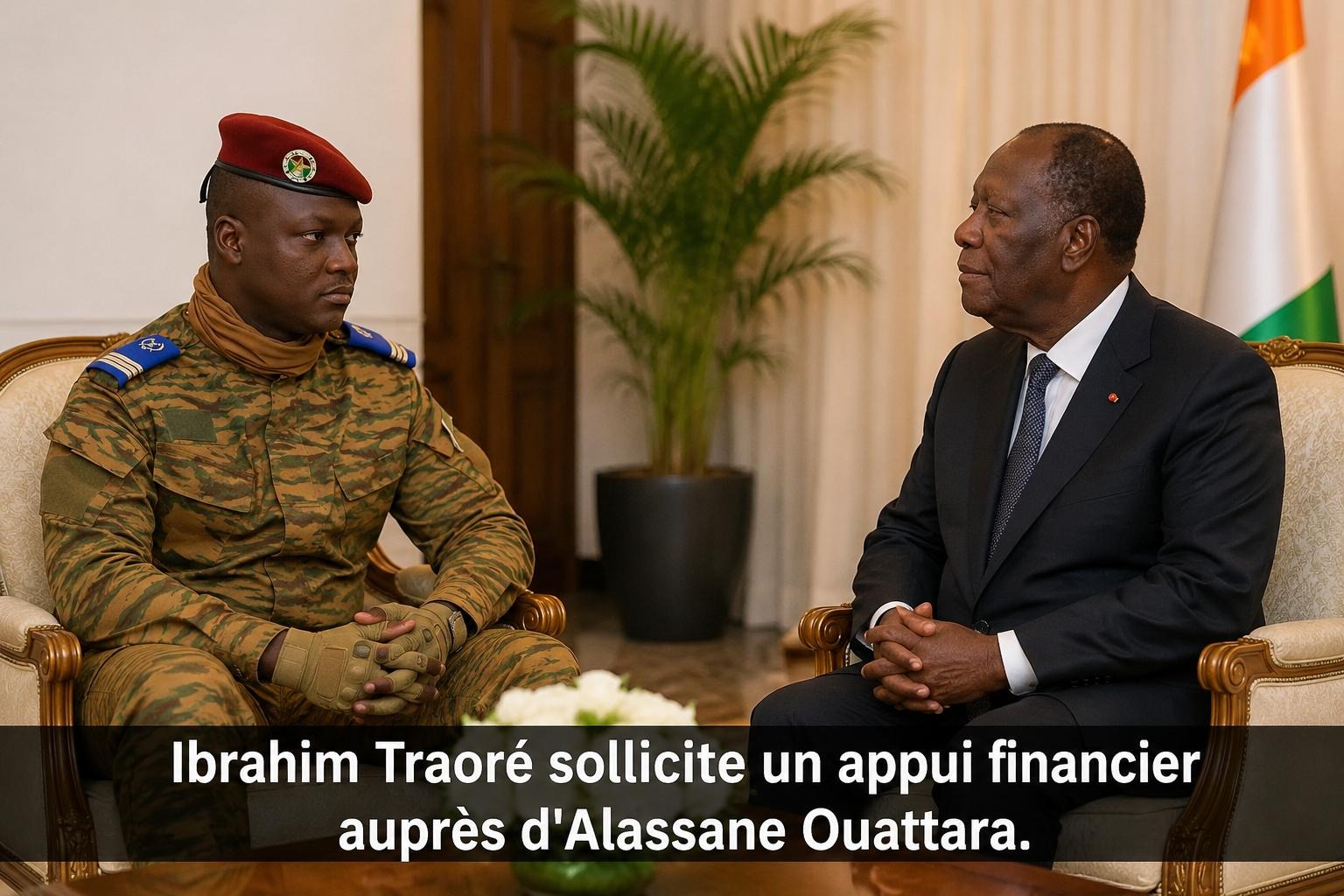 Capitaine Ibrahim Traoré contraint de demander de l&rsquo;aide financière à la Côte d&rsquo;Ivoire