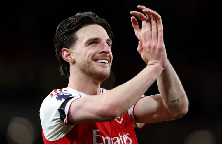 Declan Rice court pour évacuer le stress avant le titre d&rsquo;Arsenal