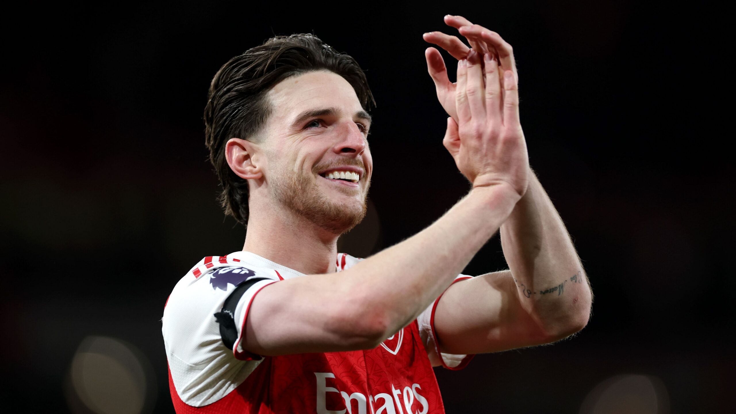 Declan Rice court pour évacuer le stress avant le titre d&rsquo;Arsenal