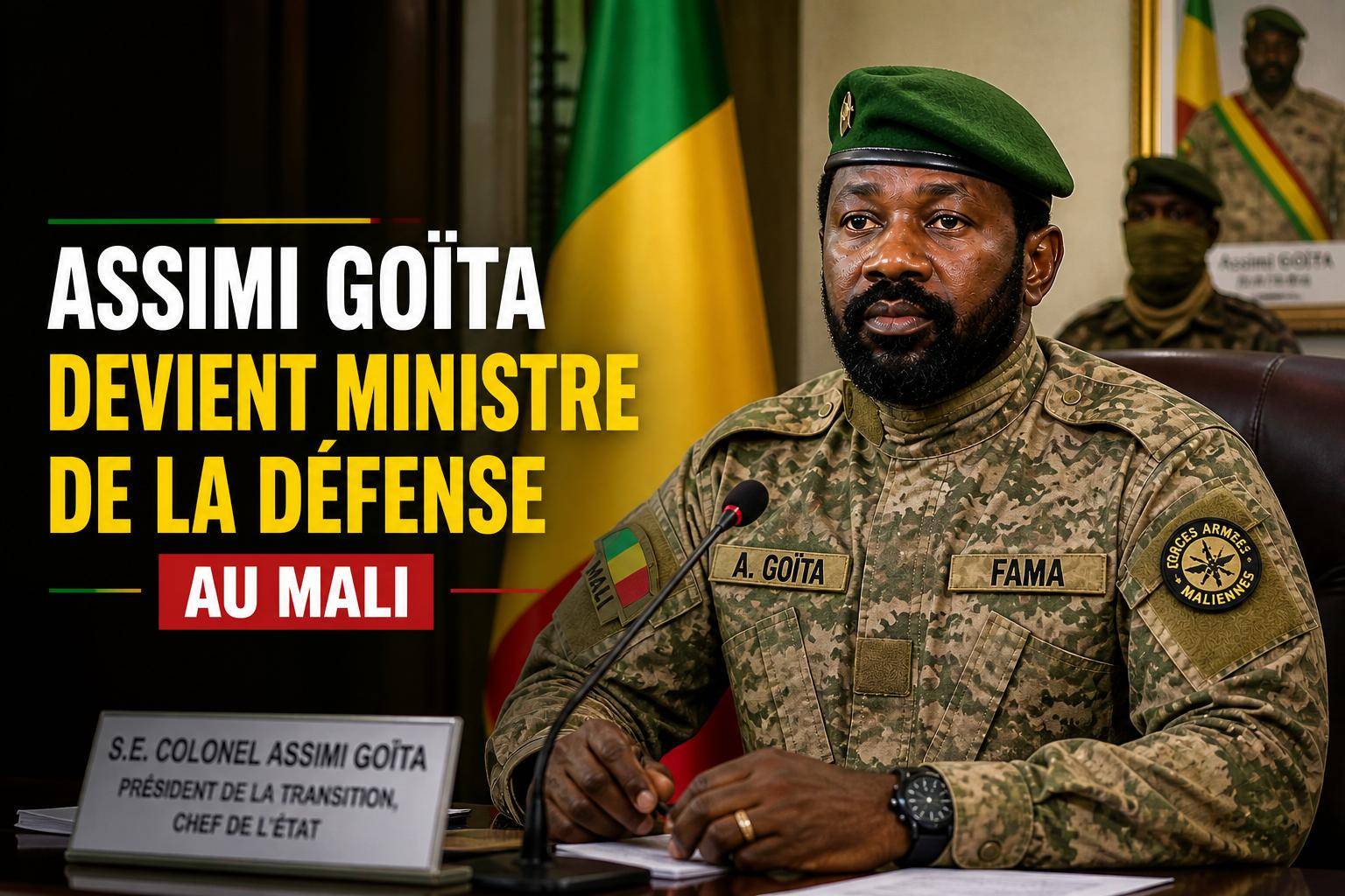 Assimi Goïta cumule les pouvoirs au Mali : un nouveau défi sécuritaire après la perte de Kidal