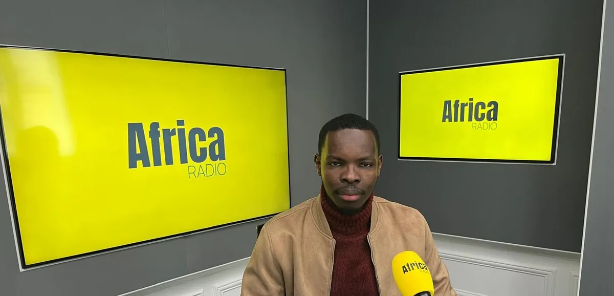 Alifa Younous Mahamat, opposant tchadien, lors d'une interview