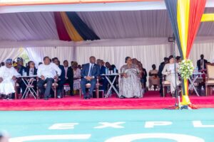 Faure Gnassingbé lors de la cérémonie d'investiture à Kampala