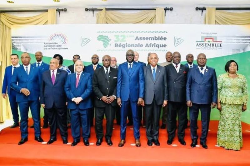 Photo des parlementaires africains lors de l'Assemblée parlementaire de la Francophonie