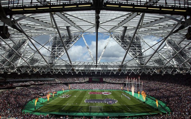 Stade de West Ham lors d'un match de Premier League
