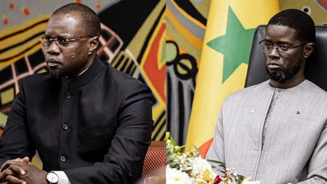 Montage des photos de Bassirou Diomaye Faye et Ousmane Sonko