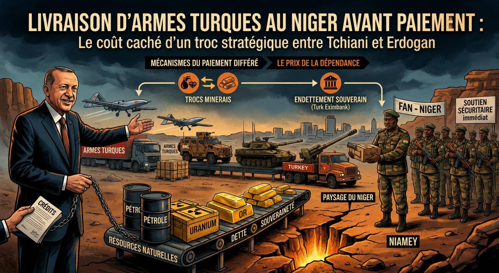 Niger-Turquie : le coût caché du troc militaire entre Tchiani et Erdogan