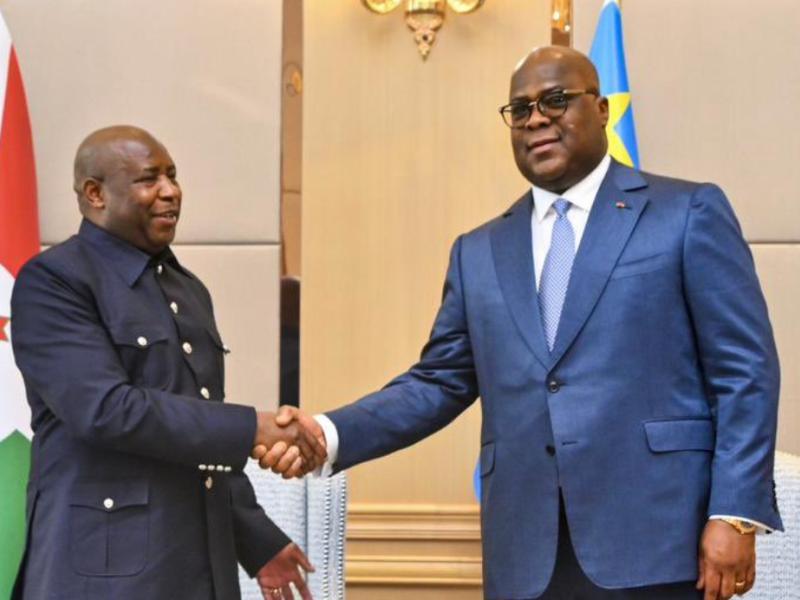 Rdc : Félix Tshisekedi convie Évariste Ndayishimiye à une réunion de l&rsquo;ONU sur les ressources naturelles et la paix