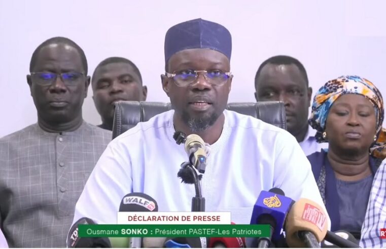Ousmane Sonko délivre une déclaration importante pour le Sénégal