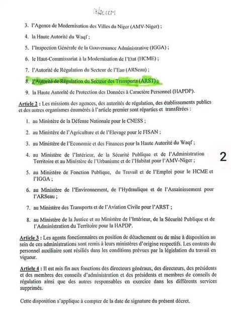 Niger : une réforme administrative pour réduire les dépenses de l&rsquo;État