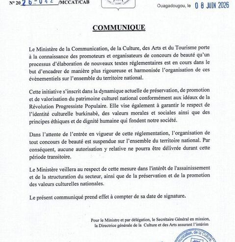Suspension des concours de beauté au Burkina Faso : un nouveau signe d&rsquo;autoritarisme
