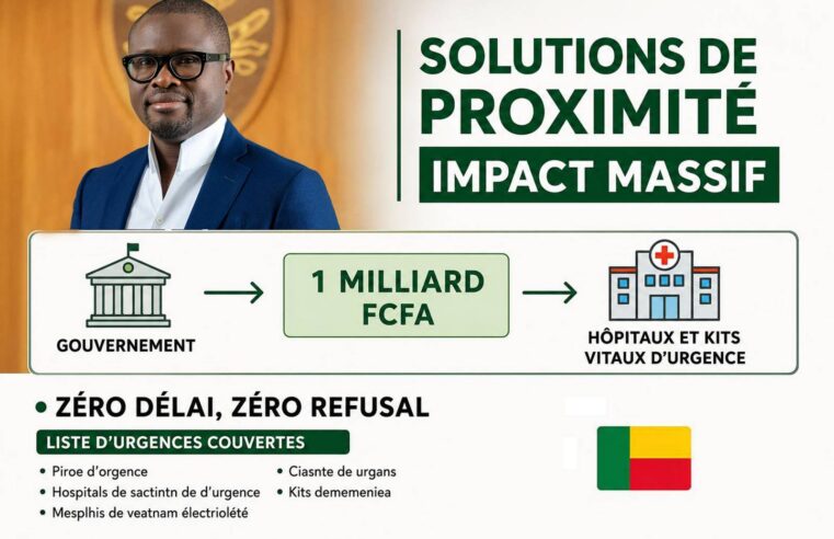 Santé publique au Bénin : un milliard de francs pour briser l&rsquo;urgence payante
