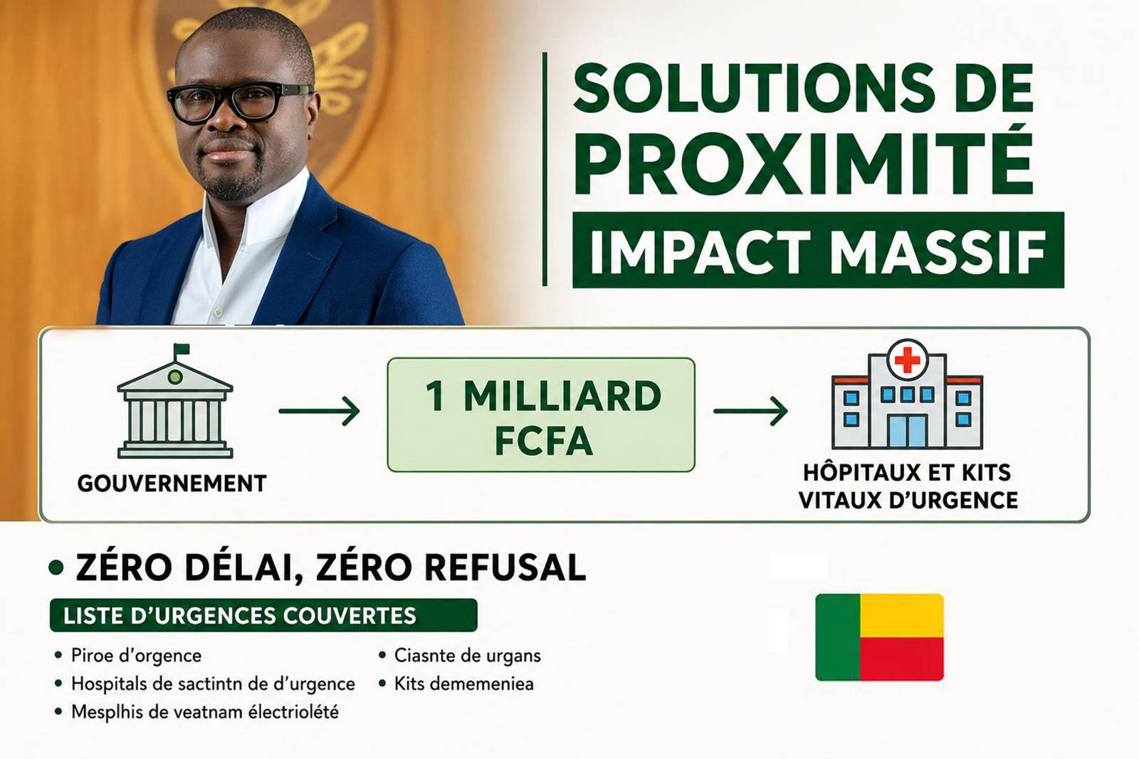 Santé publique au Bénin : un milliard de francs pour briser l&rsquo;urgence payante