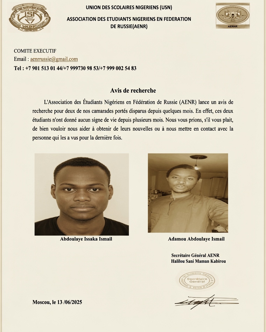 Niger : nouveau drame d’un étudiant nigérien tué en Ukraine