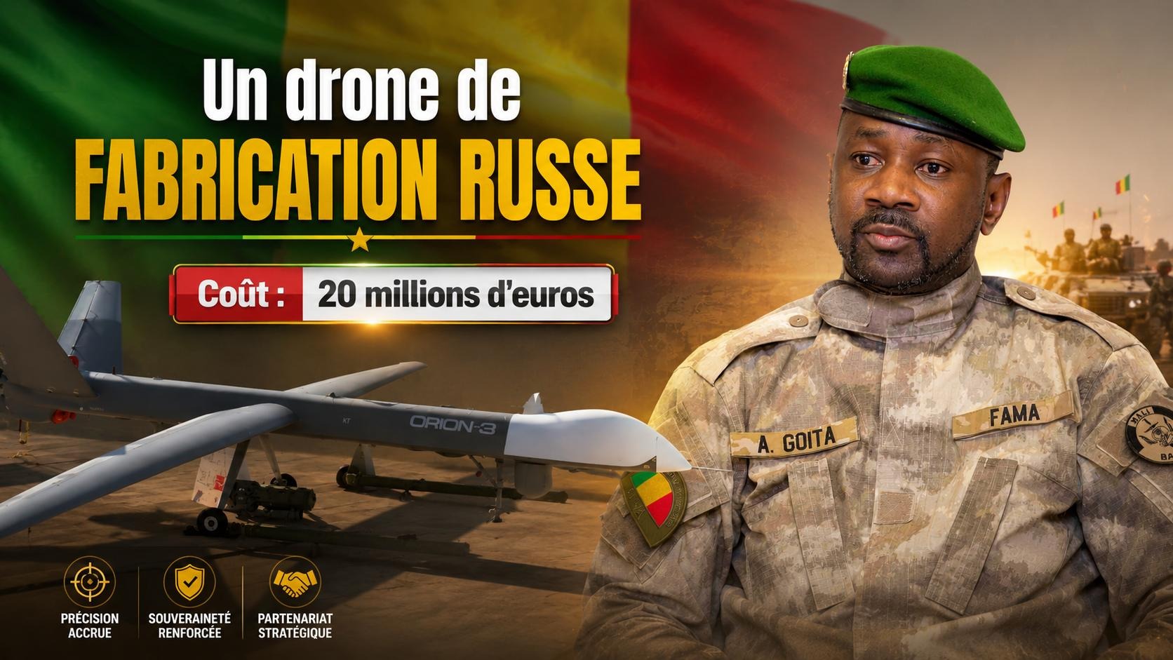 Drone Orion au Mali : un investissement de 20 millions d&rsquo;euros vivement contesté