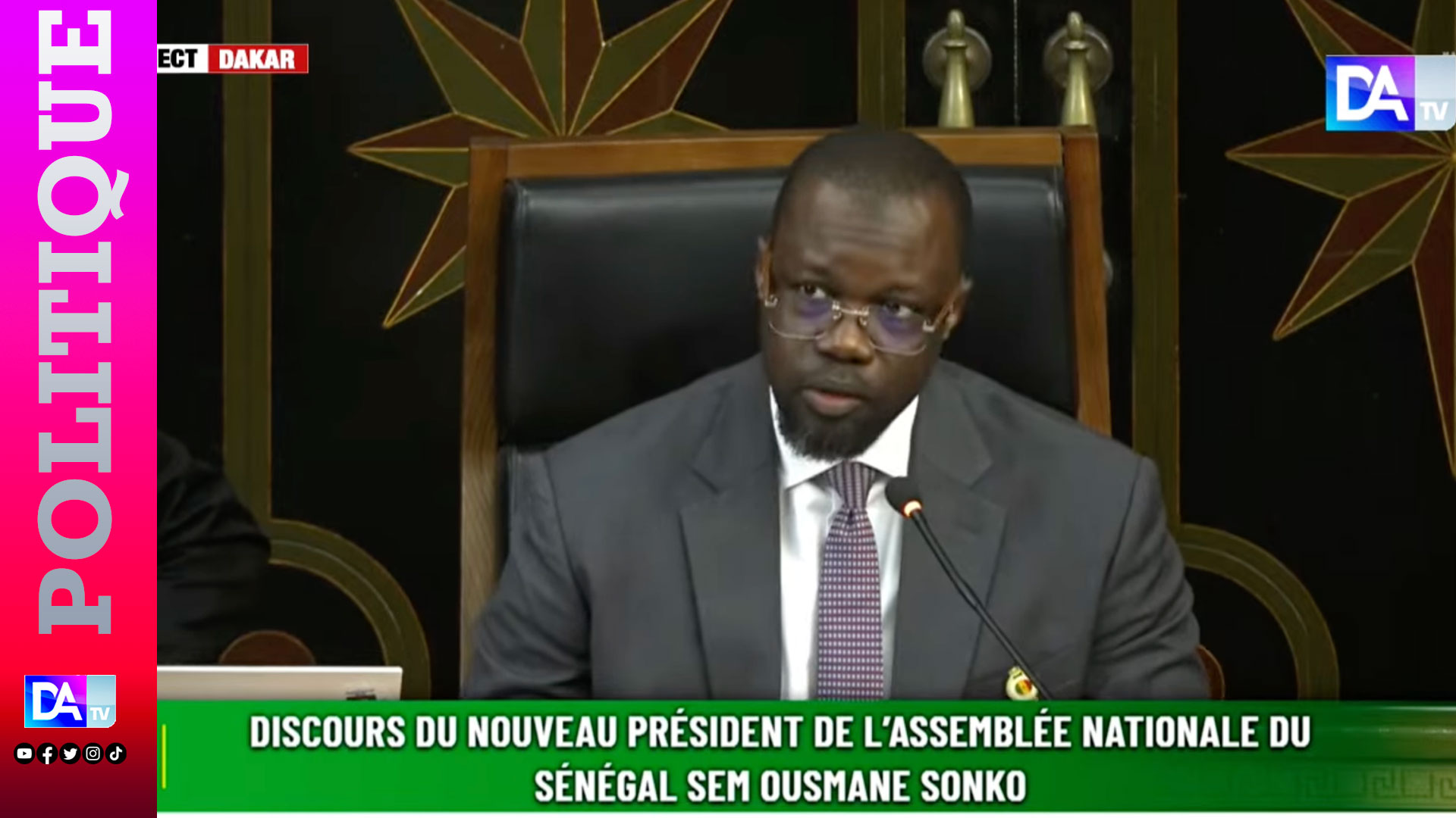 Assemblée nationale sénégalaise : le fdr demande le départ d&rsquo;ousmane sonko