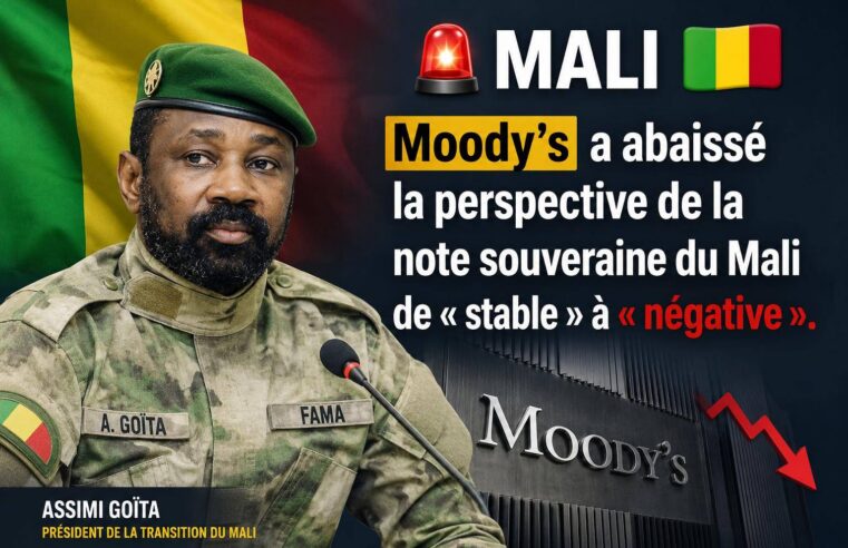 Mali : moody’s alerte sur les risques économiques face aux défis internes et régionaux