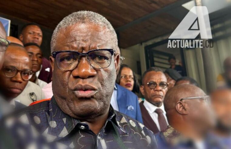 Denis mukwege se félicite de la saisine de la cij contre le Rwanda et presse la cpi d&rsquo;agir
