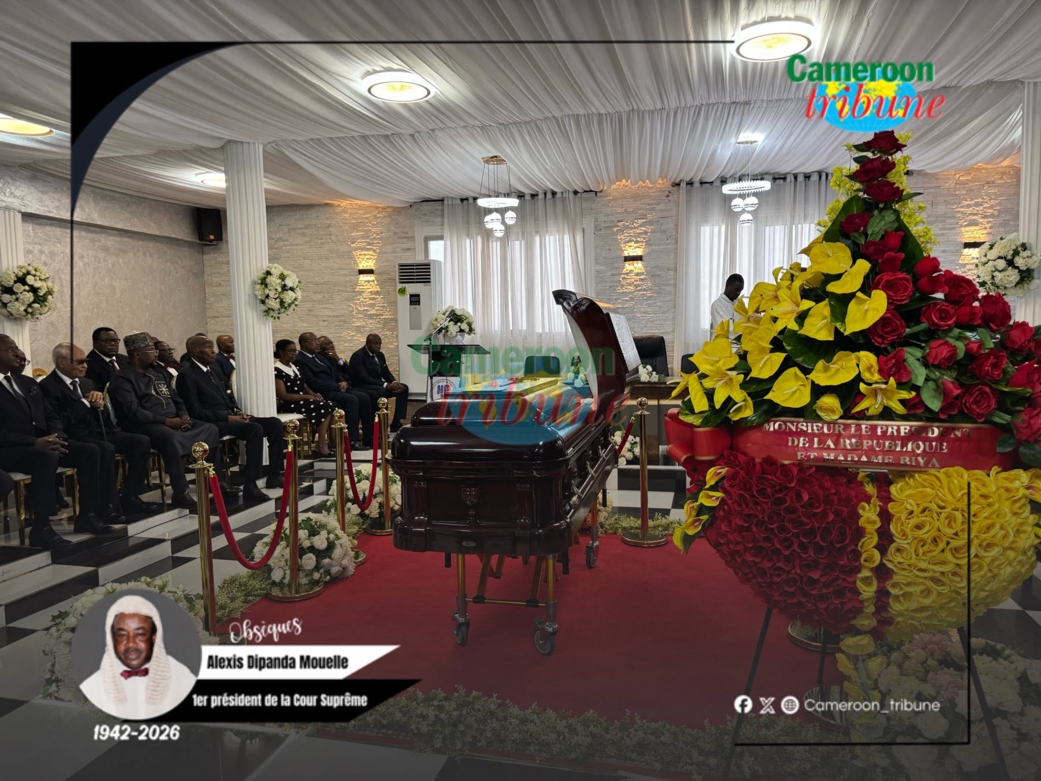 Obsèques d&rsquo;Alexis Dipanda Mouelle : les images poignantes de la levée de corps à Yaoundé