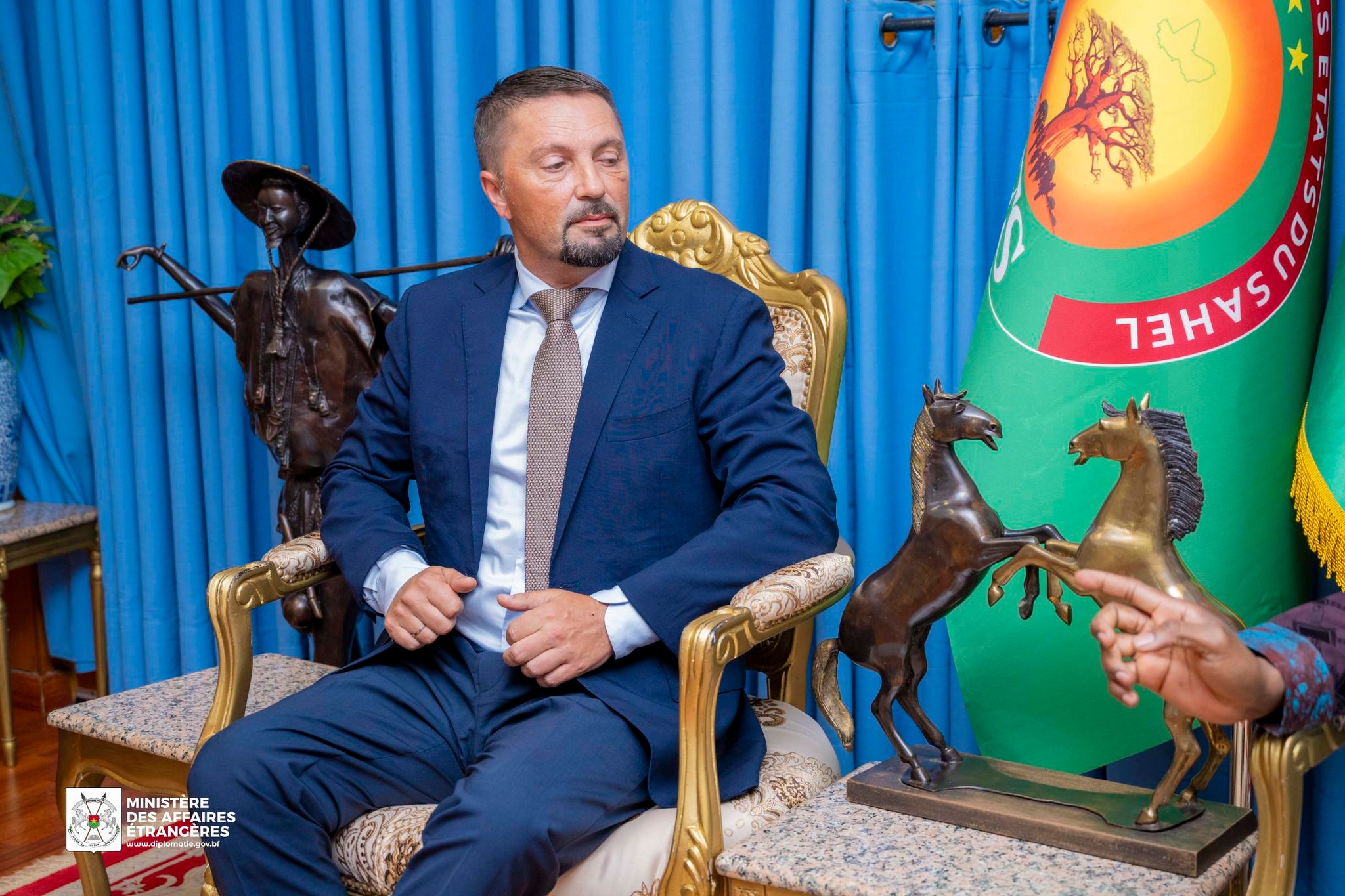 portrait de Slavenko Ristic, parlementaire serbe et PDG de Tehnicki Remont Bratunac