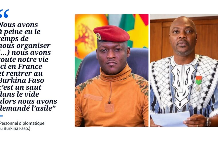 Diplomates burkinabè à Paris choisissent l&rsquo;asile en France face à l&rsquo;incertitude politique