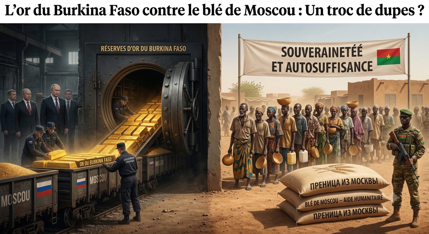 Le Burkina Faso échange son or contre un blé russe : l&rsquo;illusion de la souveraineté