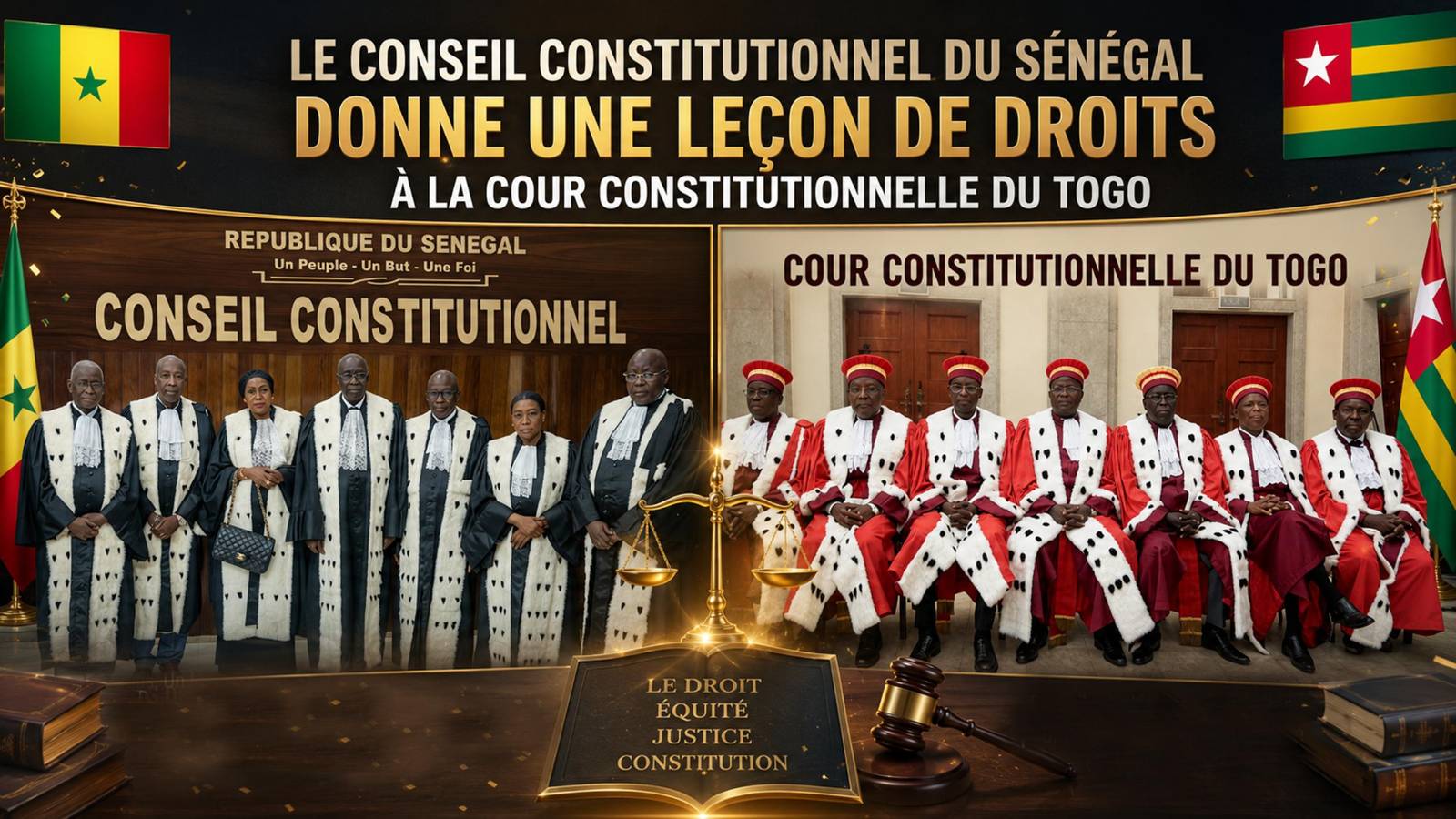 Sénégal et Togo : quand les cours constitutionnelles dessinent deux avenirs pour l&rsquo;état de droit