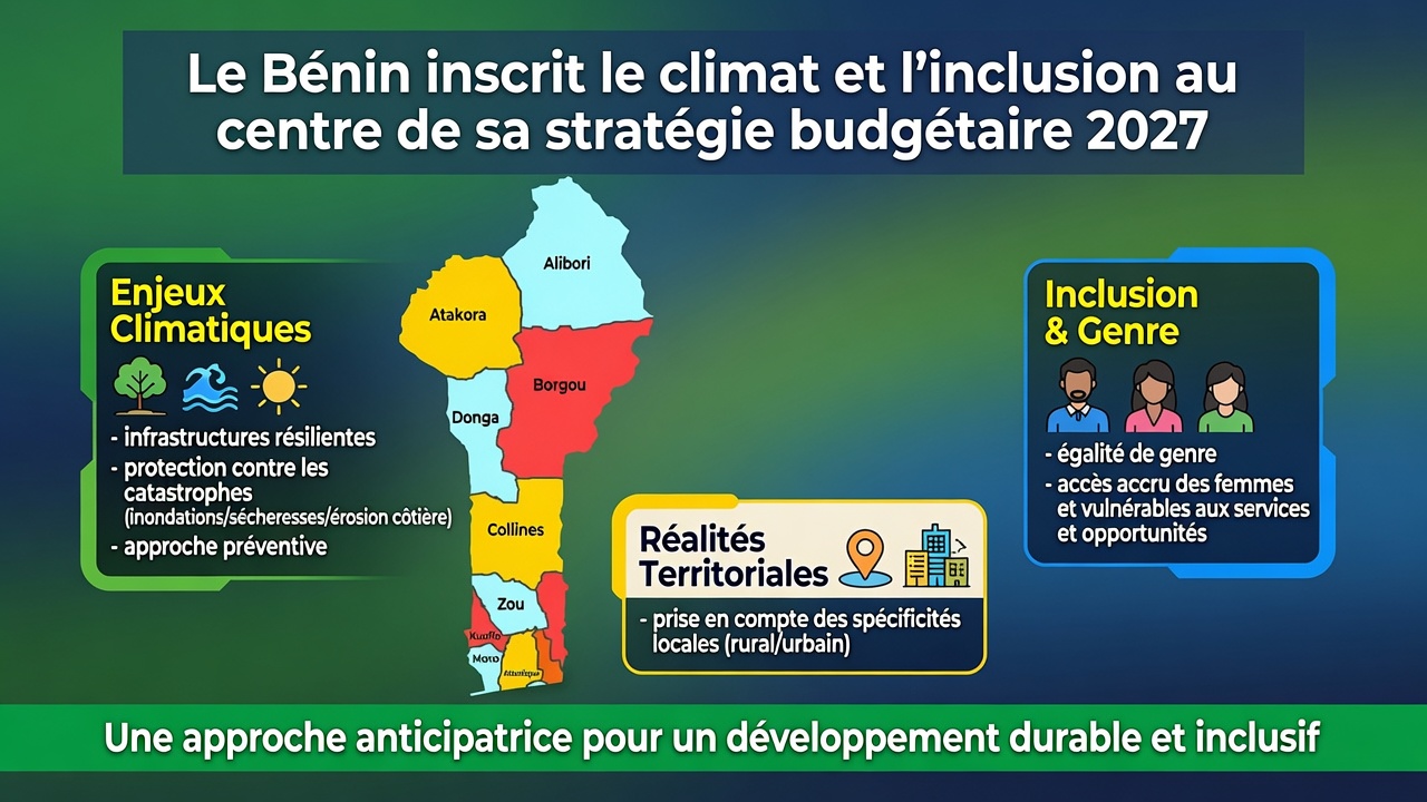 Le Bénin place le climat et l&rsquo;égalité au cœur de son budget 2027