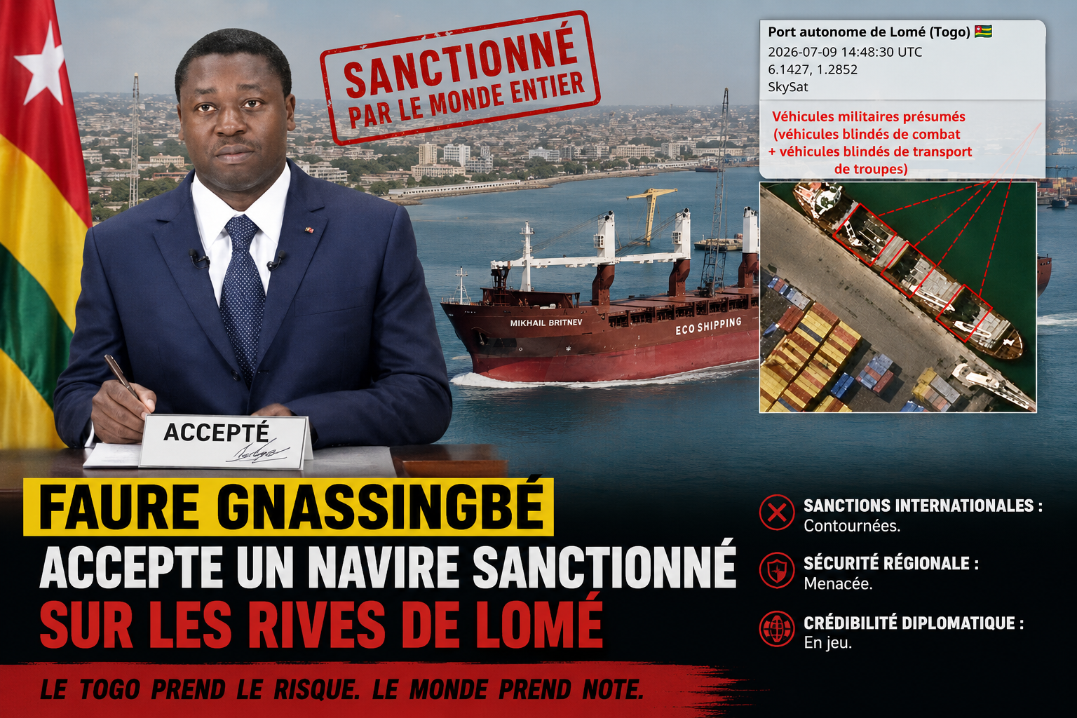 Togo : le virage russe, une stratégie risquée pour le pouvoir
