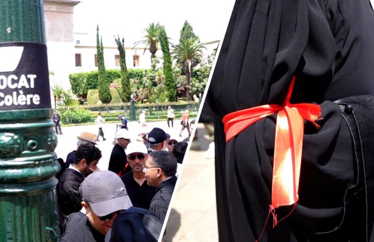 Avocats en grève devant le parlement marocain contre une loi controversée