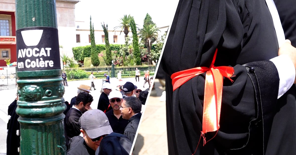 Avocats en grève devant le parlement marocain contre une loi controversée
