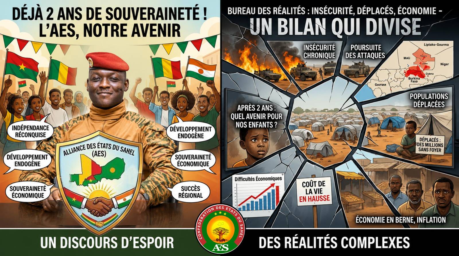 Deux ans de l&rsquo;AES : entre promesses de souveraineté et défis persistants