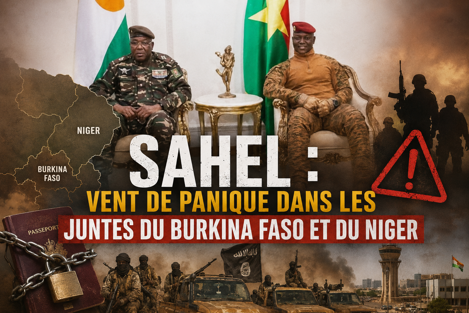 Situation explosive au Sahel : juntes du Burkina et du Niger sous haute tension