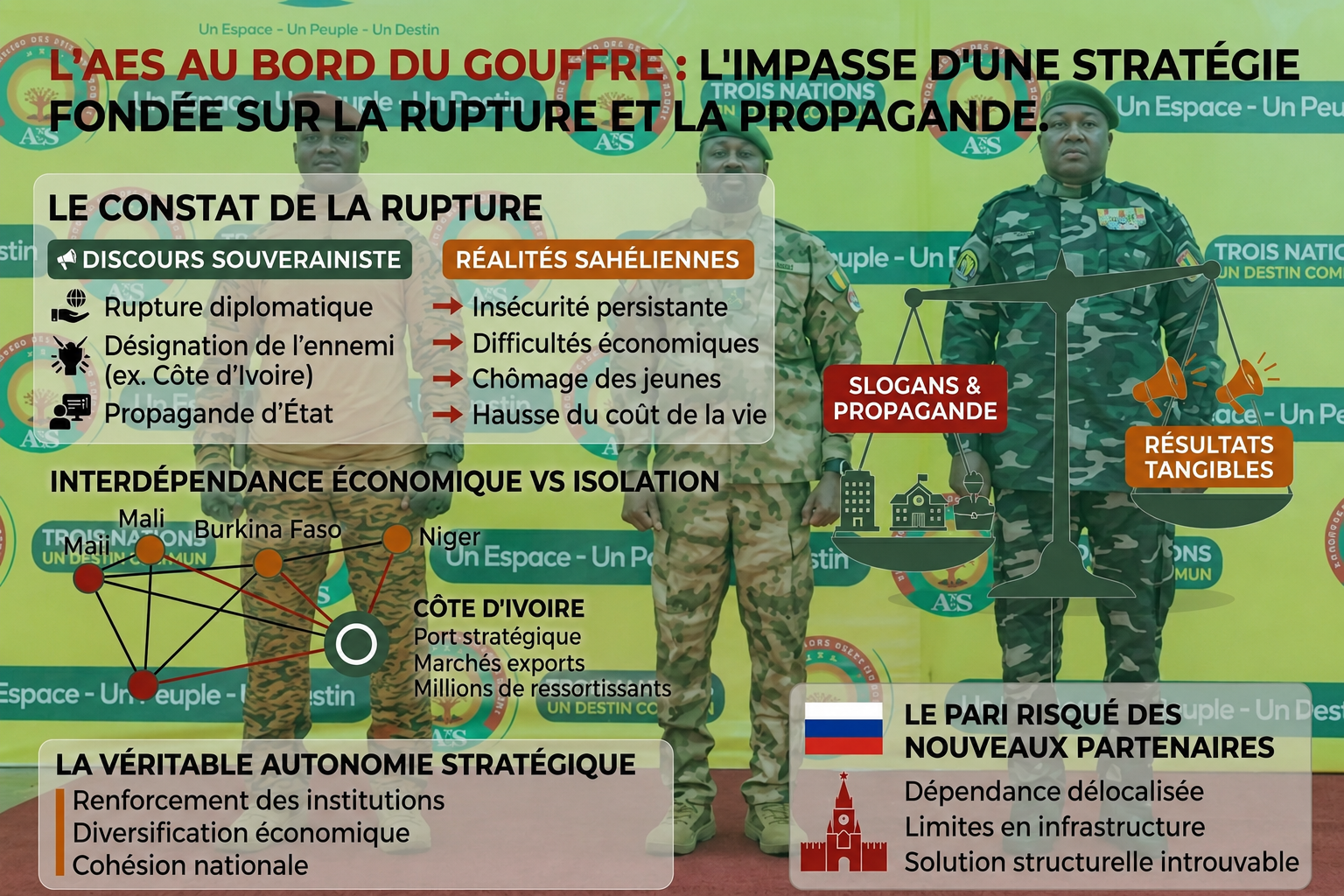 L’AES au cœur de la tourmente : souveraineté et réalité face aux défis sahéliens