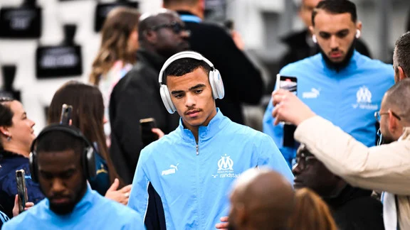 Mason Greenwood en action sous les couleurs de l'OM