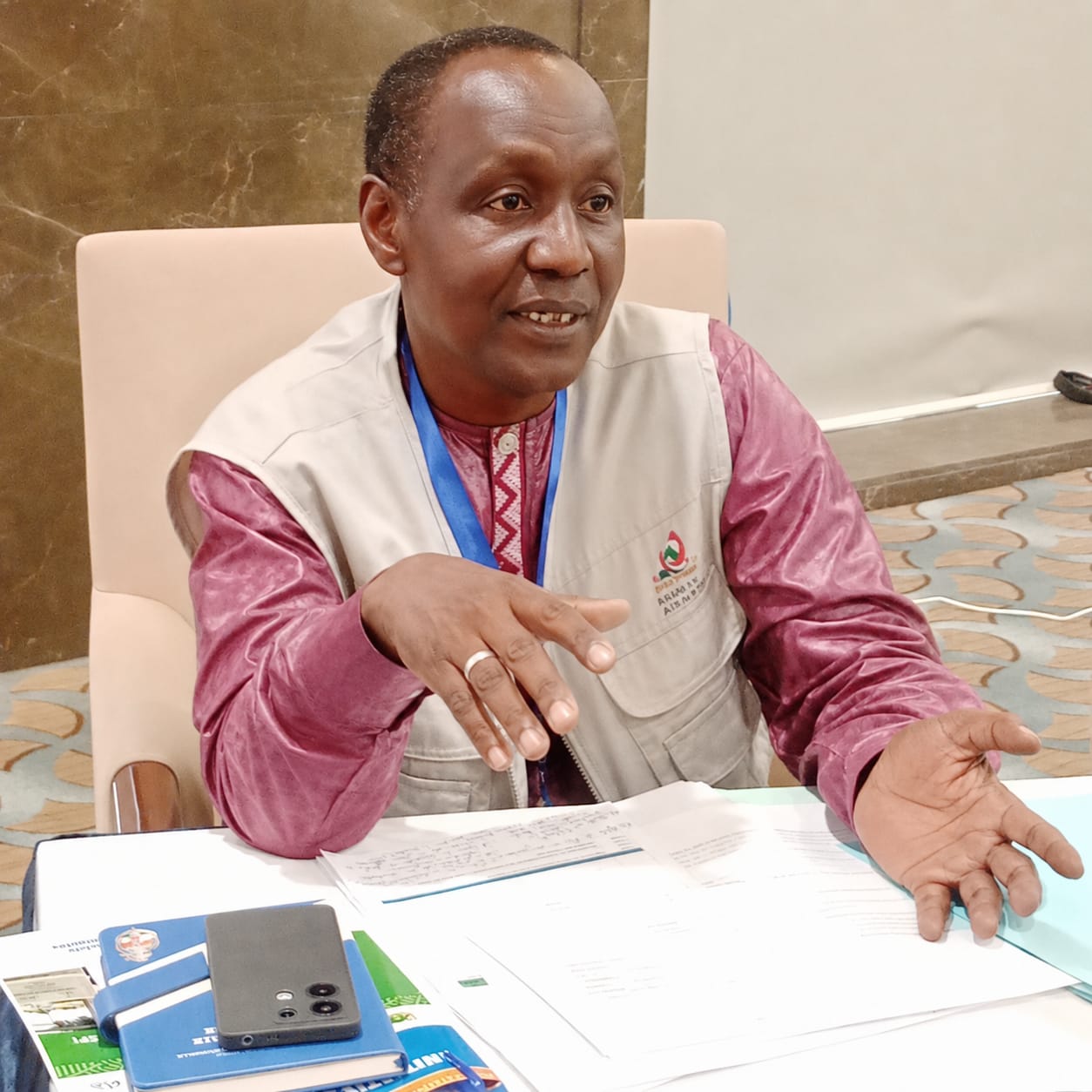 Portrait de Boubacar Hamidou, directeur de la HACP, engagé dans la paix et la stabilisation