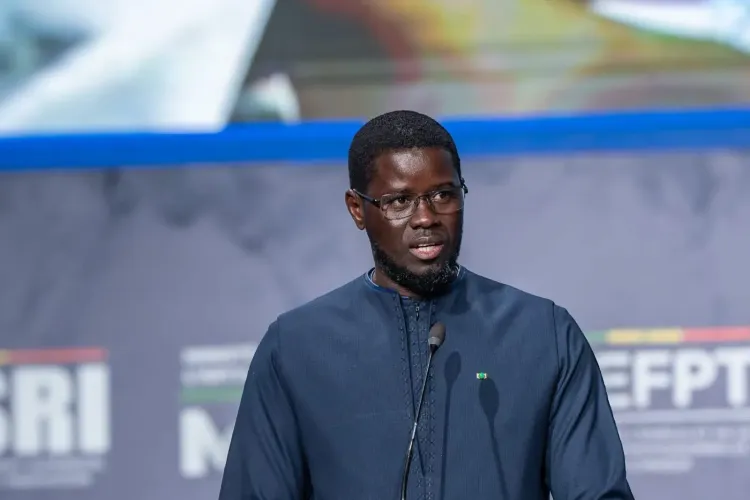 Le président Bassirou Diomaye Faye lors du lancement de son nouveau parti politique