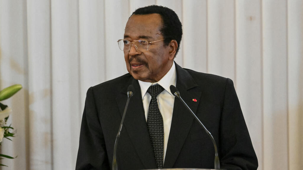Le président camerounais Paul Biya lors d'un discours à Yaoundé en avril 2026